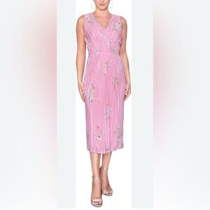 Rachel roy pleated womens dress